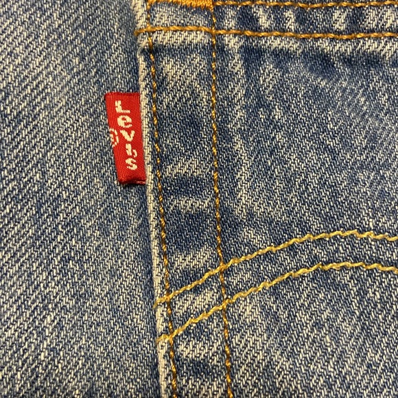 LEVI'S Premium 501 High Rise Buttonfly Distressed Denim Shorts Size 27 - Picture 2 of 11